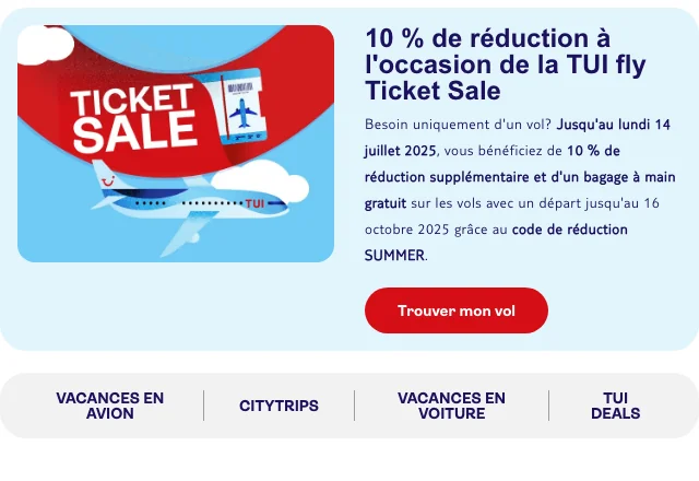 TUI Code Promo
