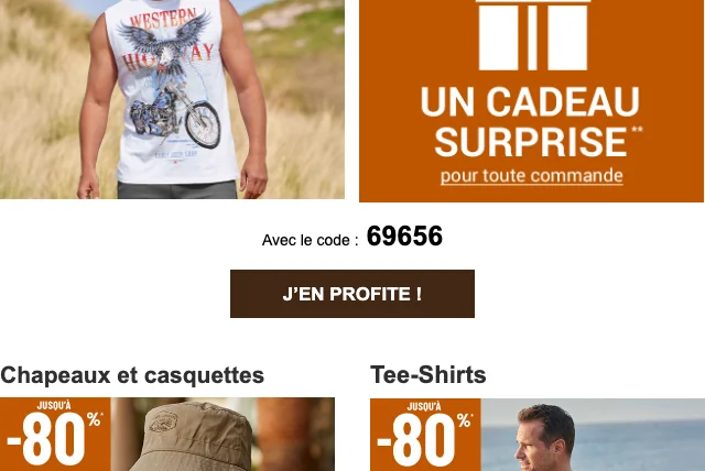 Preuve du coupon - Atlas for men - Code promo Atlas for Men : [[80% de réduction]] sur vos vêtements d'été - Expiré