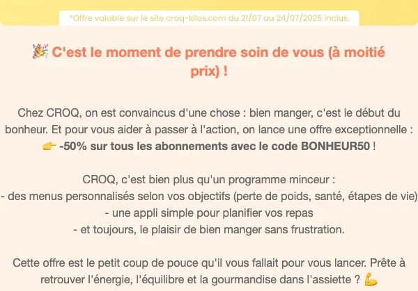 Croq Kilo Code Promo