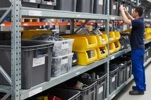 Stockage intelligent, accès rapide - découvrez nos bacs d'entrepôt, Madame Duck !