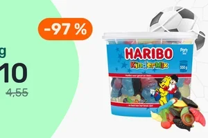 La boîte de bonbons pour 0,10€.