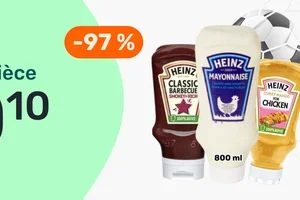 Curry Mango, Mayo & BBQ Heinz pour 0,10€