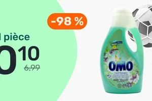 Lessive Omo Apple Blossom 1L pour 0,10€