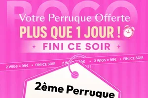 2 wigs = 99€, jusqu’à ce soir