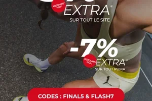 -5 % EXTRA sur tout & -7 % EXTRA sur PUMA ⚡