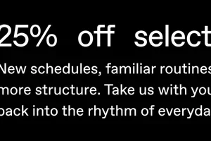 Take 25% off selected items for a limited time