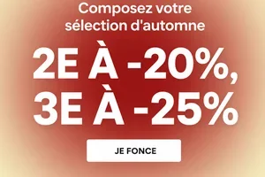 -20% sur la 2e, -25% sur la 3e
