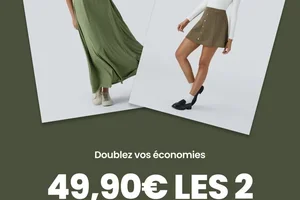 💕 2 articles pour 49,90€. Doublez votre style, pas le prix.