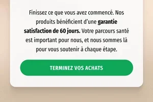 Finalisez votre commande - N’abandonnez pas vos produits !