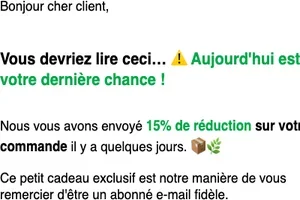 Dépêchez-vous ! ⌛ Votre réduction supplémentaire disparaît bientôt.