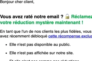 🕵️ Votre réduction mystère s'en va bientôt !