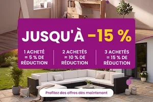 Jusqu'à -15 % dès maintenant