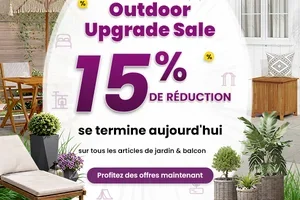 SE TERMINE CE SOIR : 15% de réduction sur votre aménagement extérieur ☀️