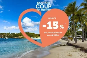 Jusqu'à -15% sur vos vacances aux Antilles ☀️