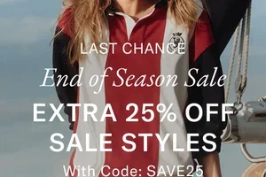 Last day! EXTRA 25% off sale styles + up to 70% off