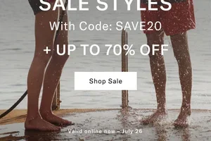NEW: Extra 20% off sale styles + up to 70% off sitewide