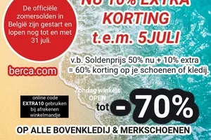 extra 10% korting TOT -70% ❤