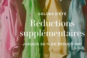 Explorez nos nouvelles démarques : jusqu'à 50 % de remise