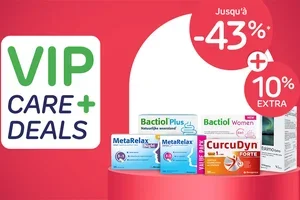 Jusqu’à -43% + 10% en plus aujourd’hui, pour votre bien-être