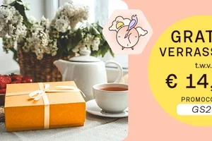Een GRATIS verrassing t.w.v. € 14,99 wacht op je