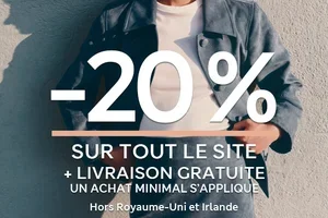 Une réduction de 20 % ET la livraison gratuite vous attendent 👀