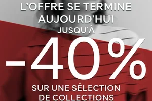 Fin de la promo aujourd’hui : jusqu’à -40 %