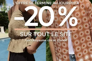 L’offre se termine aujourd'hui : 20 % de réduction