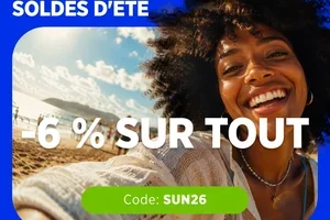 Les soldes d'été sont lancées : profitez de -6 % ☀️