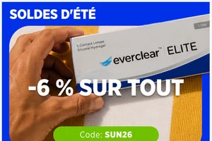 ⚠️ Minuit, c'est terminé : -6 % sur vos lentilles