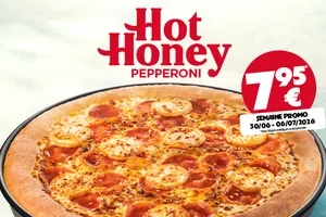 Elle est de retour ! Hot Honey Pepperoni maintenant à €7,95 en Take-Out 🍕