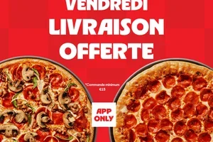 🍕 Vendredi, la livraison est offerte !