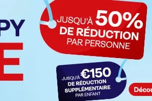 Escapade d'un week-end à p.d. 55 € p.p. pour 2 nuits