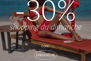30% de remise | Shopping du dimanche