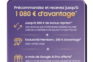 Jusqu'à 1 080 € d'avantage sur les nouveaux Galaxy Foldables*