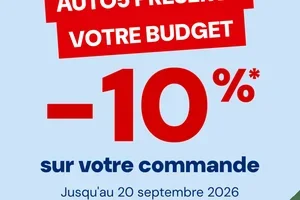 🚗⏰-10% sur votre commande sur auto5.be