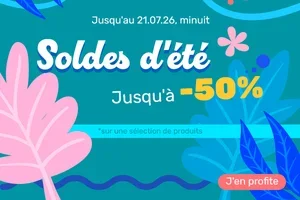 Soldes d'été - Jusqu'à -50% 