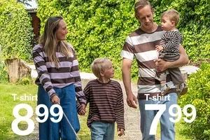 Des vêtements à rayures pour toute la famille