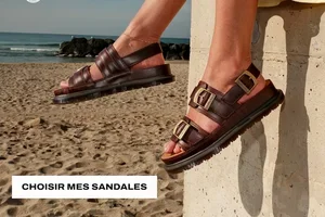 Les semelles dans le sable