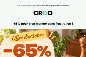 🎉 -65% sur CROQ avec le code EXTRA65 !