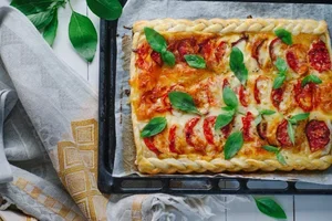 Votre recette offerte : Tarte tomates et pesto