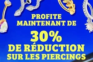🚨 Dernier avertissement : l'offre de 30 % de réduction sur les piercings au nombril prend fin ce soir, 