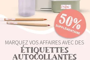 ★ Dernière chance 📢 50% d’étiquettes en plus offertes