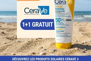 1 + 1 gratuit sur les produits solaires CeraVe aujourd'hui ☀️