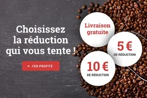 10 € de réduction, 5 € de réduction ou la livraison gratuite