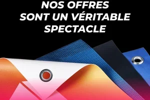 Un bon début : bâches publicitaires jusqu'à -40 % !