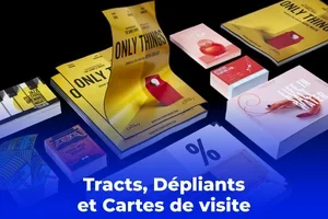 Jusqu'à -40 % sur les tracts, dépliants et cartes de visite !