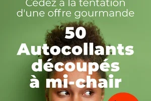 50 Autocollants découpés à mi-chair à seulement 4,90 € : une offre incroyable !