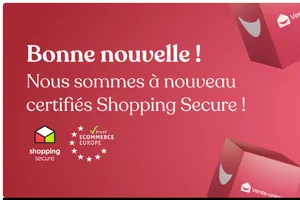 Nous avons de nouveau obtenu la certification Shopping Secure ! 💫