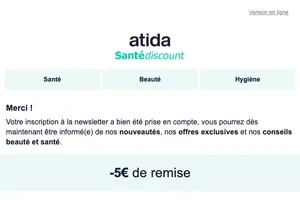 Merci pour votre inscription à notre newsletter 