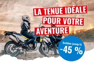 ⚡Des réductions de soldes jusqu’à -45 % ⚡ sur les vestes, pantalons et jeans moto !